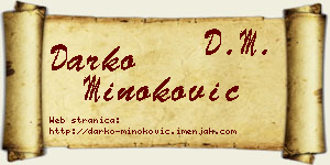 Darko Minoković vizit kartica